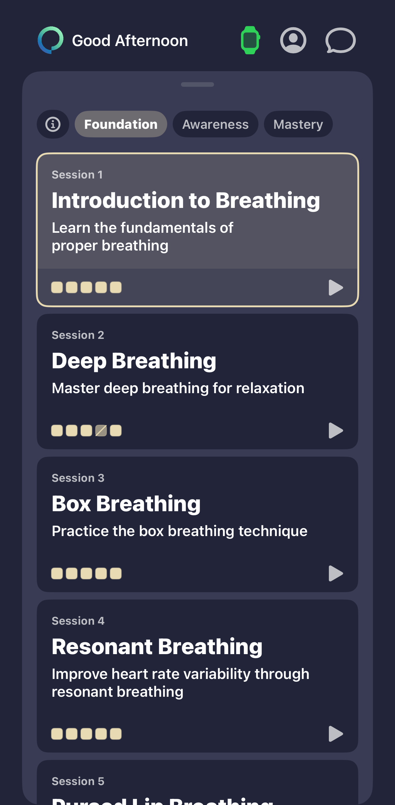 Pausality App Interface